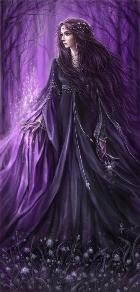 Violet sorceress magic